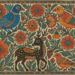 Vintage Madhubani Art Print