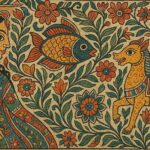 Vintage Madhubani Art Print