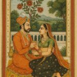 Vintage Mughal and Rajasthani Art illustration