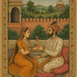 Vintage Mughal and Rajasthani Art illustration