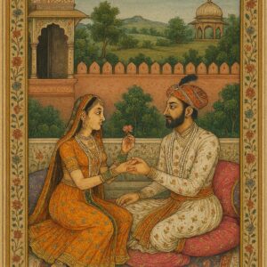 Vintage Mughal and Rajasthani Art illustration