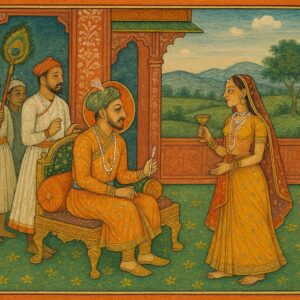 Vintage Mughal and Rajasthani Art illustration