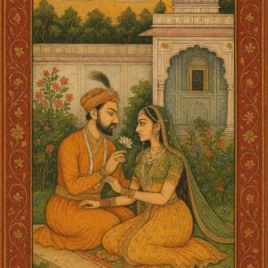 Vintage Mughal and Rajasthani Art illustration