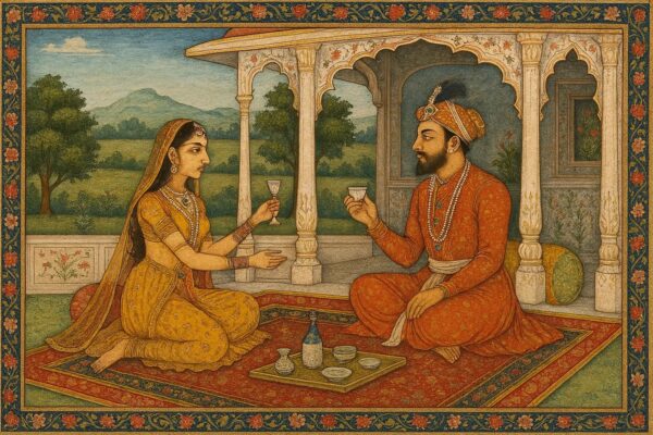 Vintage Mughal and Rajasthani Art illustration