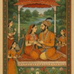 Vintage Mughal and Rajasthani Art illustration