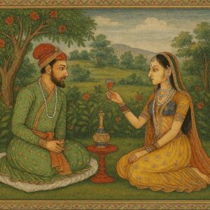 Vintage Mughal and Rajasthani Art illustration