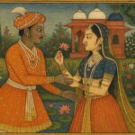 Vintage Mughal and Rajasthani Art illustration