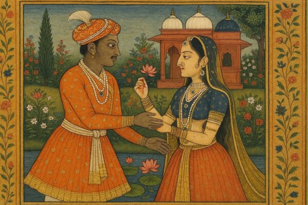 Vintage Mughal and Rajasthani Art illustration