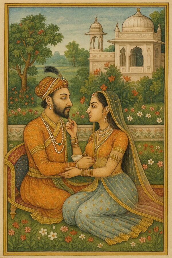 Vintage Mughal and Rajasthani Art illustration