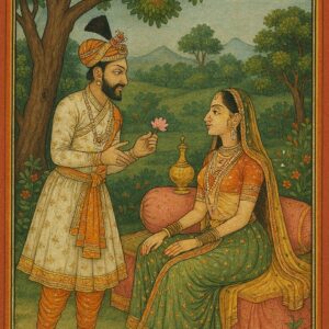 Vintage Mughal and Rajasthani Art illustration