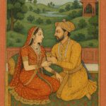 Vintage Mughal and Rajasthani Art illustration