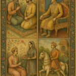 Vintage Mughal and Rajasthani Art illustration