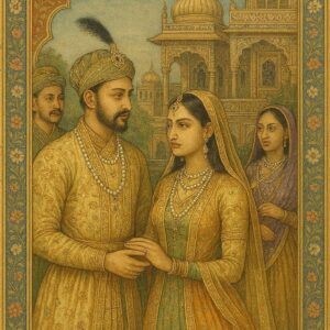 Vintage Mughal and Rajasthani Art illustration