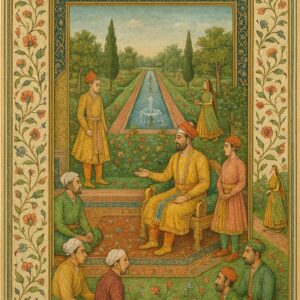 Vintage Mughal and Rajasthani Art illustration