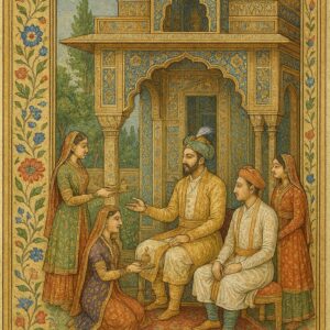Vintage Mughal and Rajasthani Art illustration