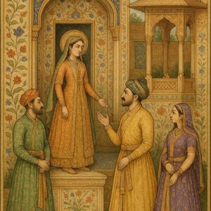 Vintage Mughal and Rajasthani Art illustration
