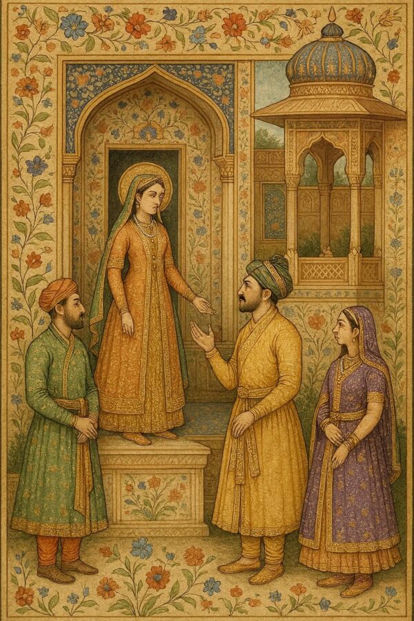 Vintage Mughal and Rajasthani Art illustration