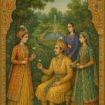 Vintage Mughal and Rajasthani Art illustration