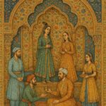 Vintage Mughal and Rajasthani Art illustration