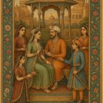Vintage Mughal and Rajasthani Art illustration