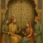 Vintage Mughal and Rajasthani Art illustration