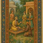 Vintage Mughal and Rajasthani Art illustration