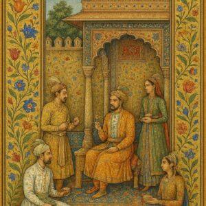 Vintage Mughal and Rajasthani Art illustration