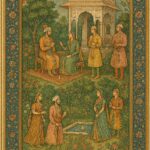Vintage Mughal and Rajasthani Art illustration