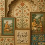 Vintage Mughal and Rajasthani Art illustration