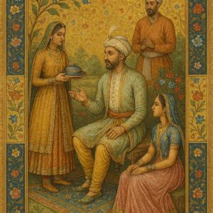 Vintage Mughal and Rajasthani Art illustration