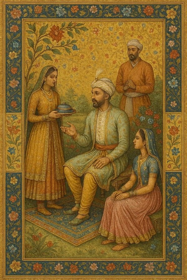 Vintage Mughal and Rajasthani Art illustration