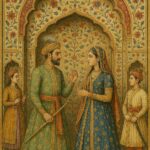 Vintage Mughal and Rajasthani Art illustration