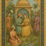 Vintage Mughal and Rajasthani Art illustration