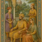 Vintage Mughal and Rajasthani Art illustration