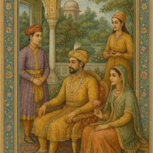 Vintage Mughal and Rajasthani Art illustration