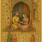 Vintage Mughal and Rajasthani Art illustration