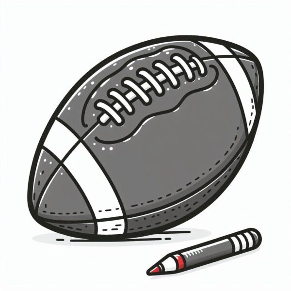 Football Colouring Page