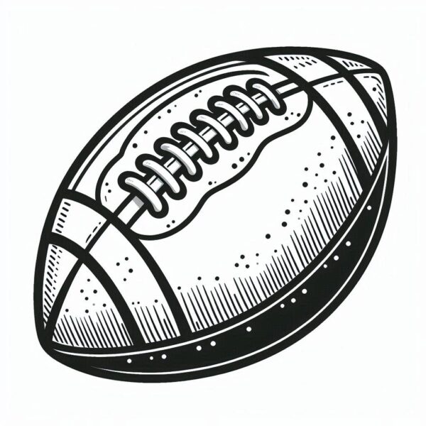 Football Colouring Page