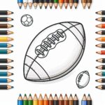 Football Colouring Page