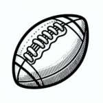 Football Colouring Page