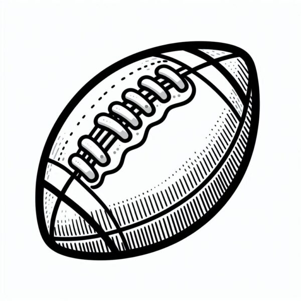 Football Colouring Page