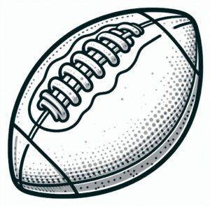 Football Colouring Page