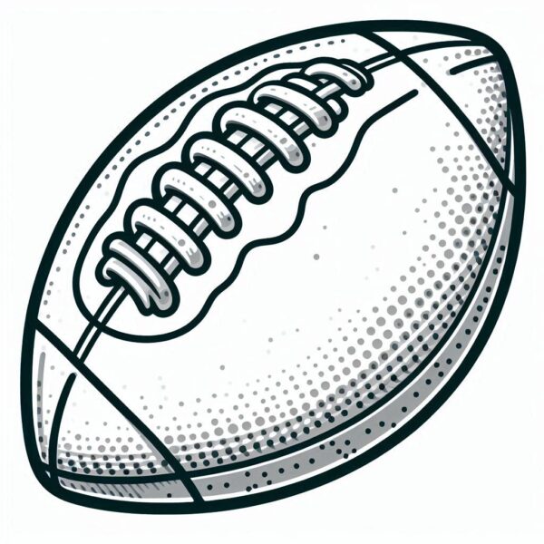 Football Colouring Page