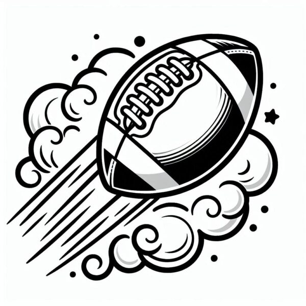 Football Colouring Page