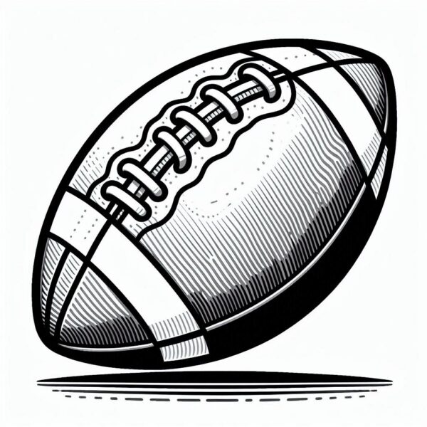 Football Colouring Page