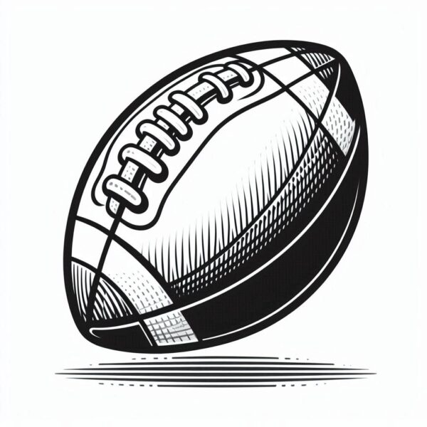 Football Colouring Page