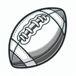 Football Colouring Page