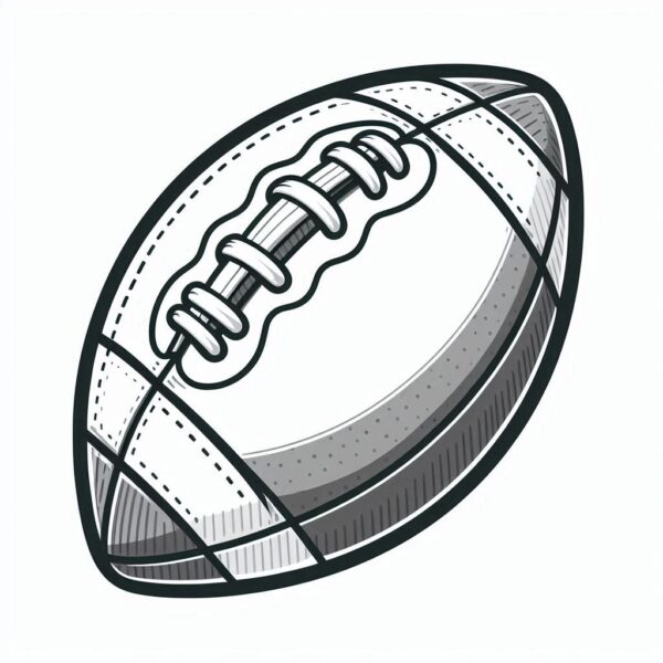 Football Colouring Page