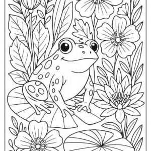 Frog Coloring page