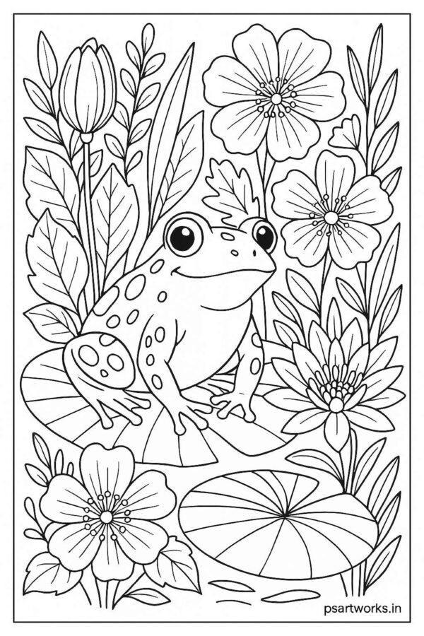 Frog Coloring page